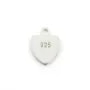 925 sterling silver "silver" tag 7x9mm  x5pcs