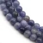 Tanzanite, in the shape of a round, 6-6.5mm x 39cm