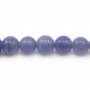 Tanzanite ronde  5-5.5mm x 40cm