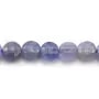 Tanzanite, de forme ronde plate facetté, 4mm x 40cm