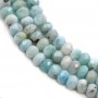 Larimar rondelle facette 3x5mm x 40cm