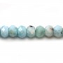 Larimar rondelle facette 3x5mm x 40cm