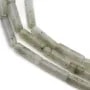 Labradorite, en forme de tube 4x13mm x 40cm