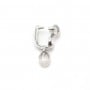 Bélière en argent 925 rhodié avec strass 7x16mm x 1pc