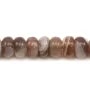 Agate du botswana rondelle 4x6mm x 40cm