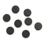 Cabochon onyx noir, rond plat, 8mm x2pcs
