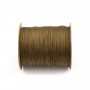 Dark golden brown thread polyester 1mm x 2m