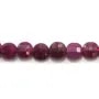 Multicolored tourmaline, in round and flat faceted shape, 4mm x 40cm