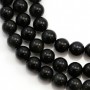 Obsidienne ronde 8mm x 40cm