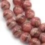 Rhodochrosite Ronde 14mm  x 40cm 