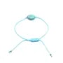 Bracelet cordon turquoise reconstituée