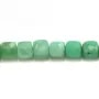 Chrysoprase de forme cube facettée 3.5-4mm x 40cm