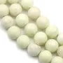 Lemon chrysoprase round 8mm x 40cm