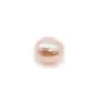 Perles de culture d'eau douce, semi-percée, mauve, ovale, 4-4.5mm  x 2pcs