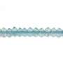 Apatite rondelle boulier facette 1.3x2mm sur fil 39cm