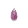 Saphir, goutte facetté x 2pcs