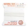 Fil du soie 0.3mm blanc x 2m