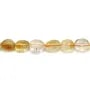 Citrine baroque 11x14mm environ x 39cm