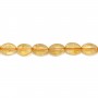 Citrine orange, de forme ovale, de taille 10x14mm x 2 st