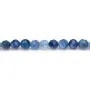 Cyanite de couleur bleu, de forme ronde facetté, 2.5mm x 39cm