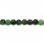 Ruby Zoisite Rond Facette 4mm x 40cm