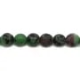 Ruby Zoisite Faceted Round 4mm x 10 pcs