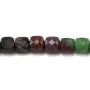 Rubis zoisite, de forme cube facetté, 4.5-5 mm x 40cm