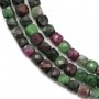 Rubis zoisite, de forme cube facetté, 4.5-5 mm x 40cm