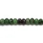 Ruby Zoisite Faceted Round 2x4mm x 40cm