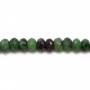 Ruby Zoisite Rondelle Facette 2x4mm x 40cm