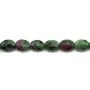 Ruby zoisite ovale 6x8mm x 40cm