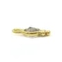 Round faceted Labradorite charm on gold gilt silver 5mm x 2pcs