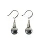 Ohrring 925er Silber rhodiniert & Tahiti-Zuchtperlen x 2St