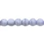 Calcédoine Rond Facette 6mm x 10pcs