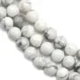 White Round Holite  6mm x 40cm 
