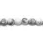 White Howlite Round 4mm x 20 pcs 
