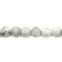 Holite Blanche ronde facette 6mm x  20 st