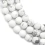 White mat howlit round 8mm x 40cm 