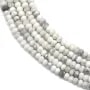 Howlite rondelle facette 2x3mm x 40cm