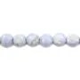 Calcédoine rond plat 8mm x 40cm