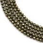 Pyrite Ronde Facette 3mm x 40cm 