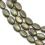 Pyrite Ovale  10x14mm x 40cm