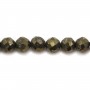 Pyrite Ronde Facette 4mm x 40cm 