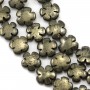 Pyrite clover 12mm x 40cm 