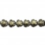 Pyrite clover 12mm x 40cm 