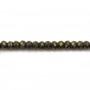 Pyrite rondelle facetté 1.5x2mm x 40cm