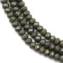 Pyrite rondelle facette 2.5x4mm x 40cm