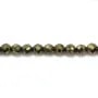 Pyrite Ronde Facette 3mm x 40cm 