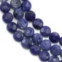Sodalite rond plat facetté 8mm x 40cm