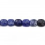 Sodalite carré facette 6mm x 40cm